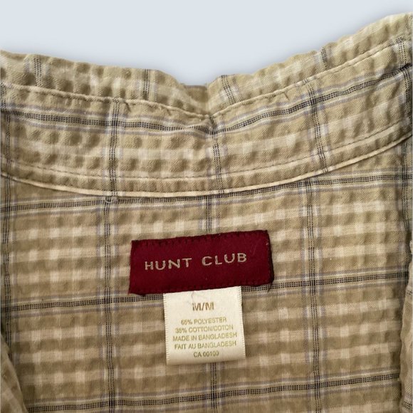 Hunt Club Short Sleeve Button Up Top - Picture 3 of 6
